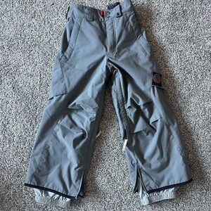 Burton P13 Boys Snowboard Ski Pants XS (6-7) Snow Gray‎ Skiing Winter Sports